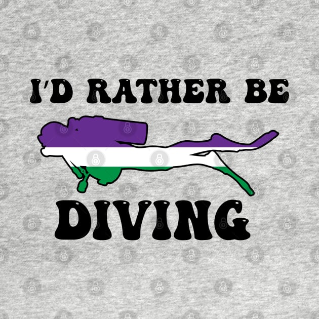 I'd Rather Be Diving: Genderqueer Pride by ziafrazier